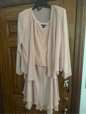 NWT SLNY Mother of the Bride 3 Piece Dress Set Gorgeous! Size 18